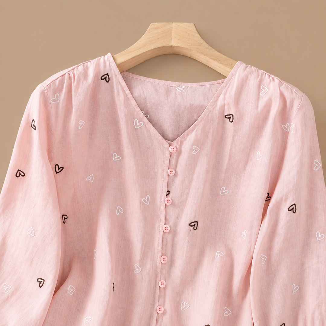 Maribel | Heart Blouse - Helen & Olivia Manhattan