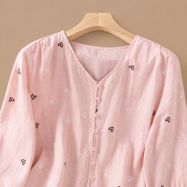 Maribel | Heart Blouse - Helen & Olivia Manhattan