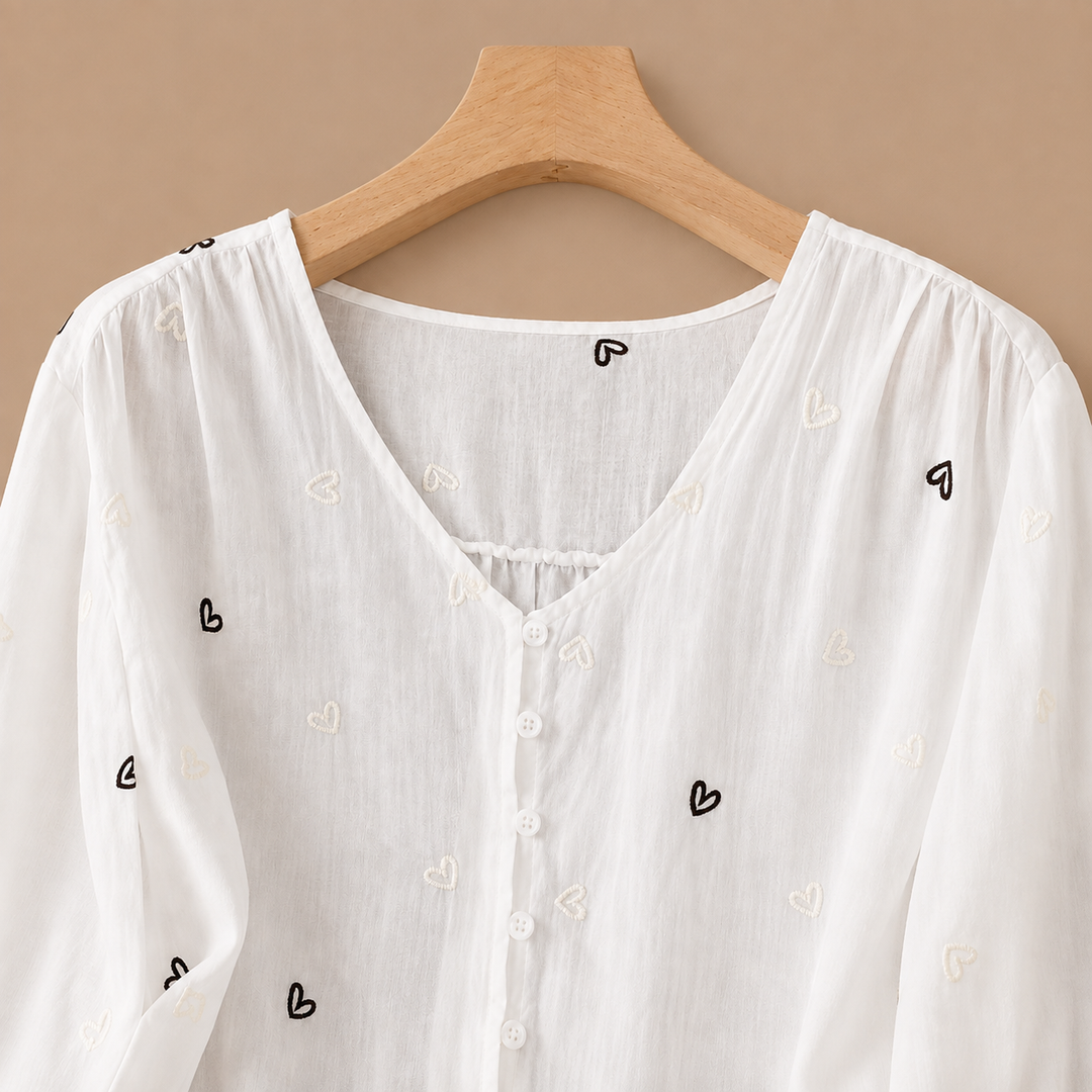 Maribel | Heart Blouse - Helen & Olivia Manhattan