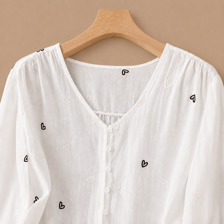 Maribel | Heart Blouse - Helen & Olivia Manhattan