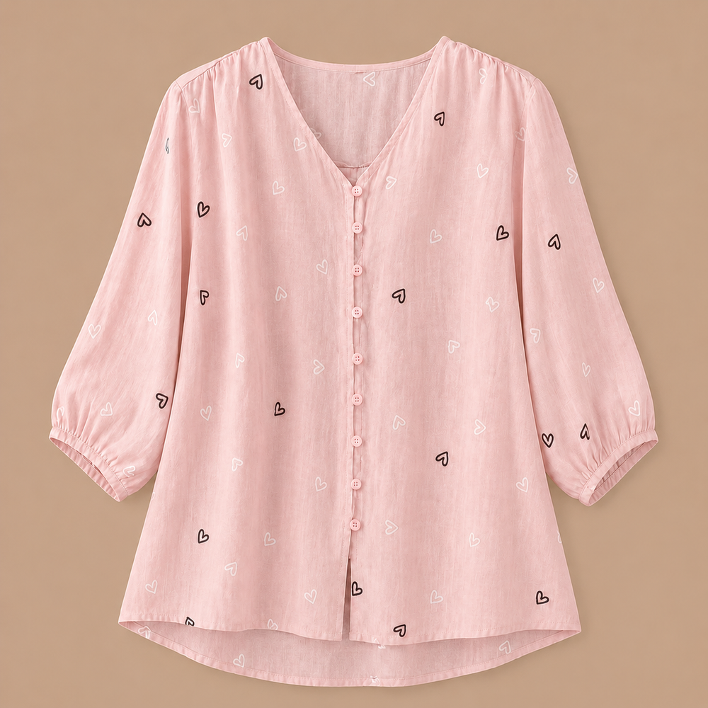 Maribel | Heart Blouse - Helen & Olivia Manhattan