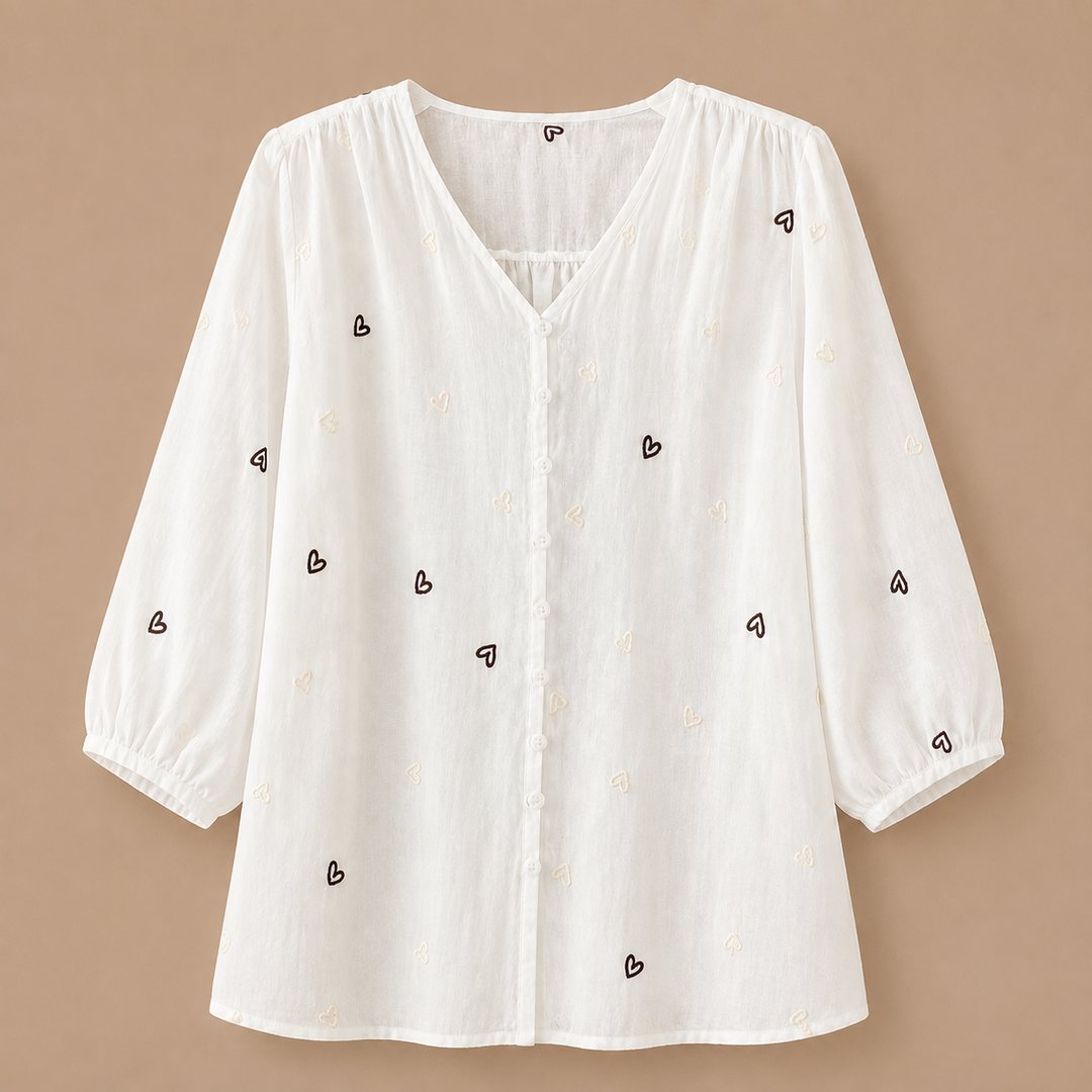 Maribel | Heart Blouse - Helen & Olivia Manhattan
