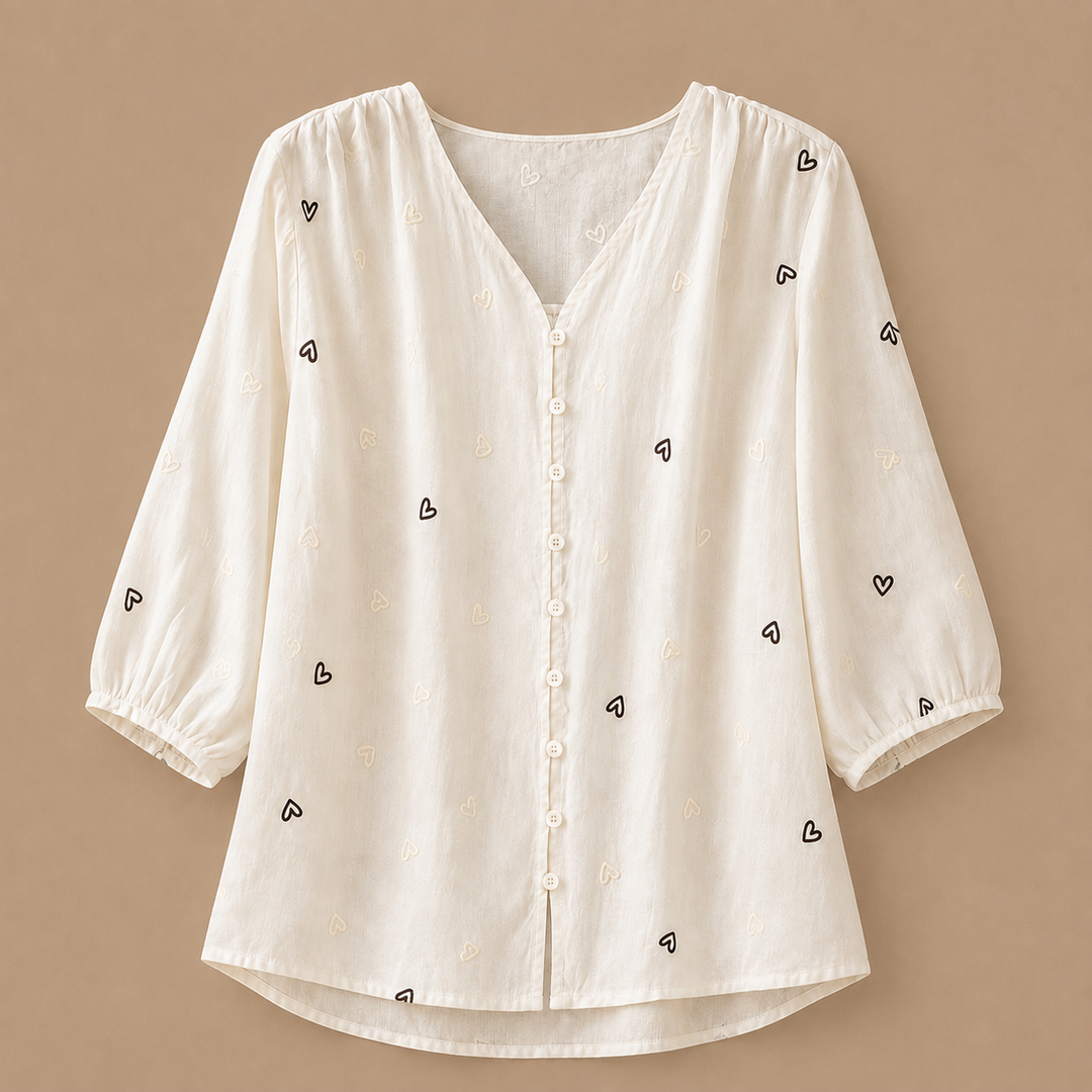 Maribel | Heart Blouse - Helen & Olivia Manhattan