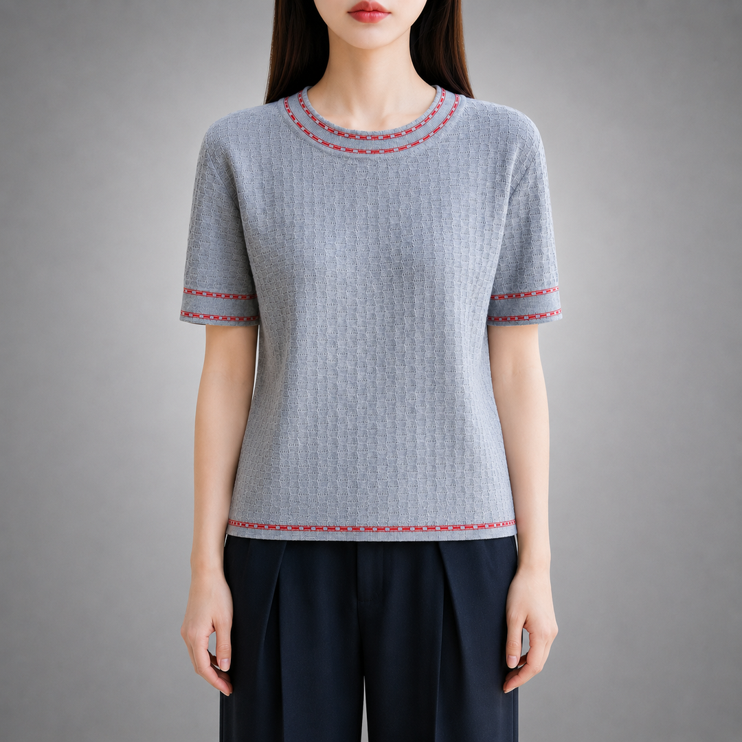 Elin | Textured Knit Top - Helen & Olivia Manhattan