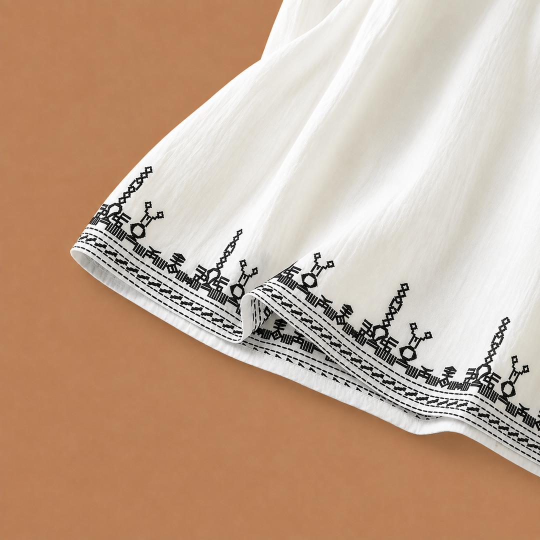 Sena | Cotton Linen Blouse - Helen & Olivia Manhattan
