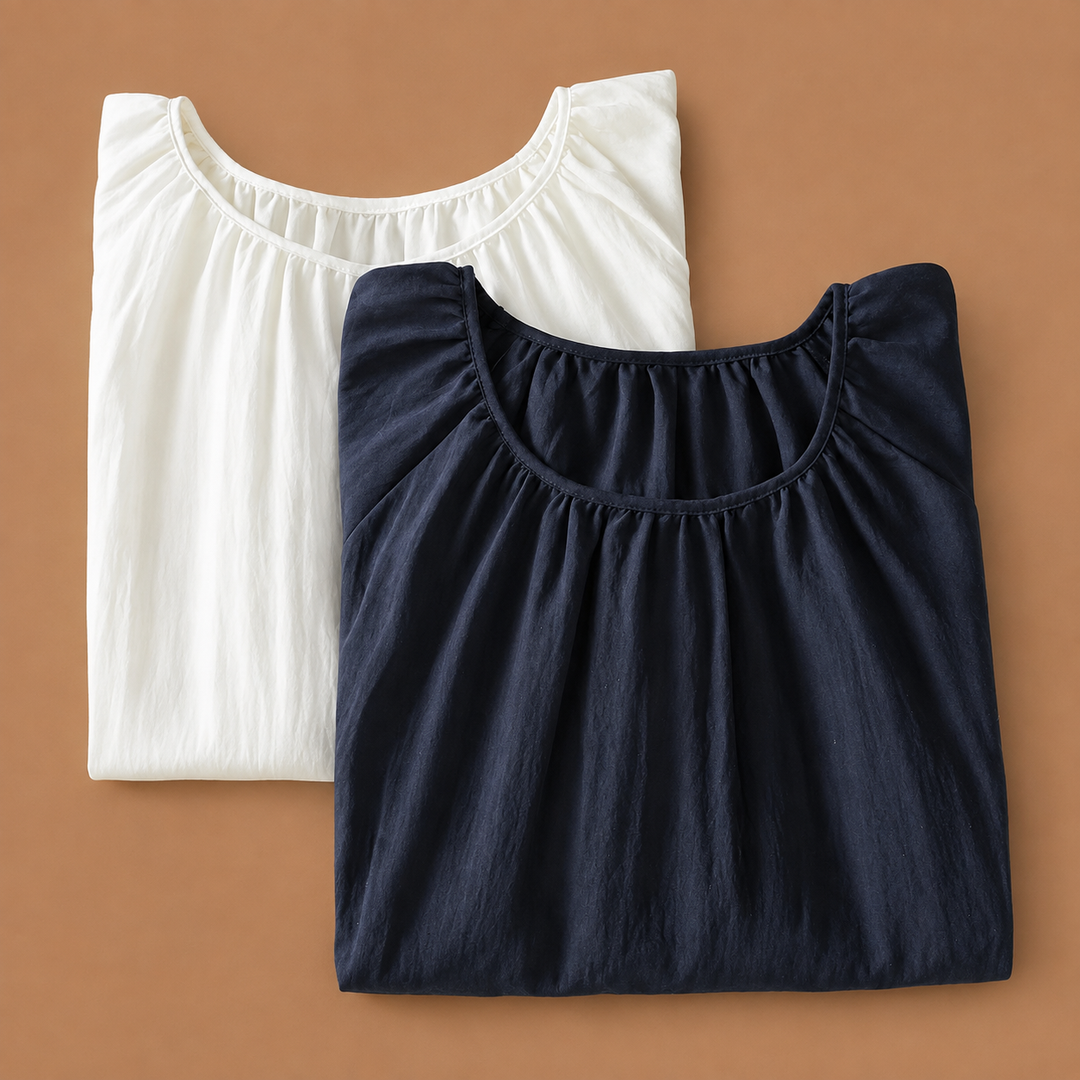 Sena | Cotton Linen Blouse - Helen & Olivia Manhattan