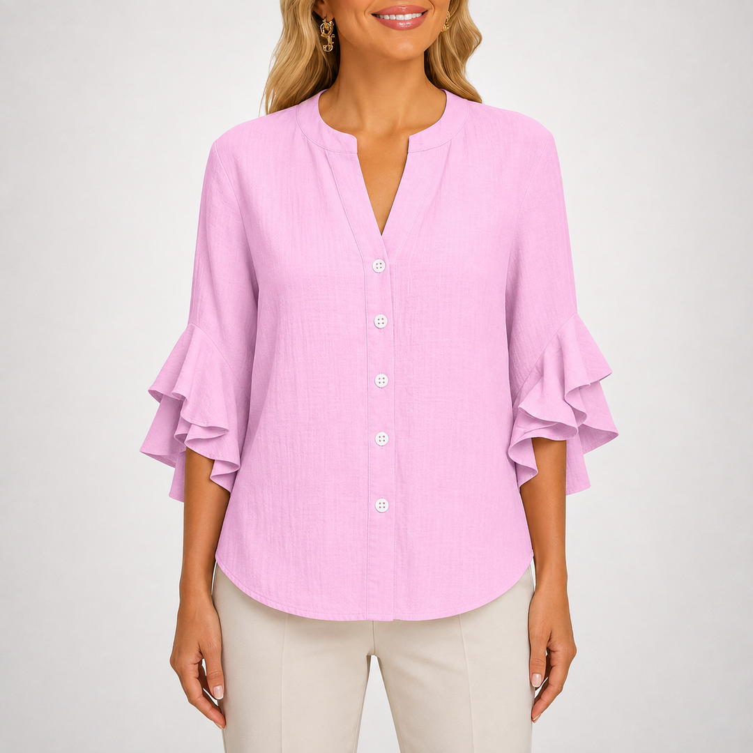 Sienna | Ruffle Blouse - Helen & Olivia Manhattan