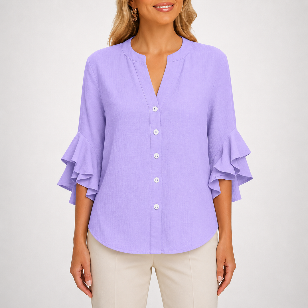 Sienna | Ruffle Blouse - Helen & Olivia Manhattan