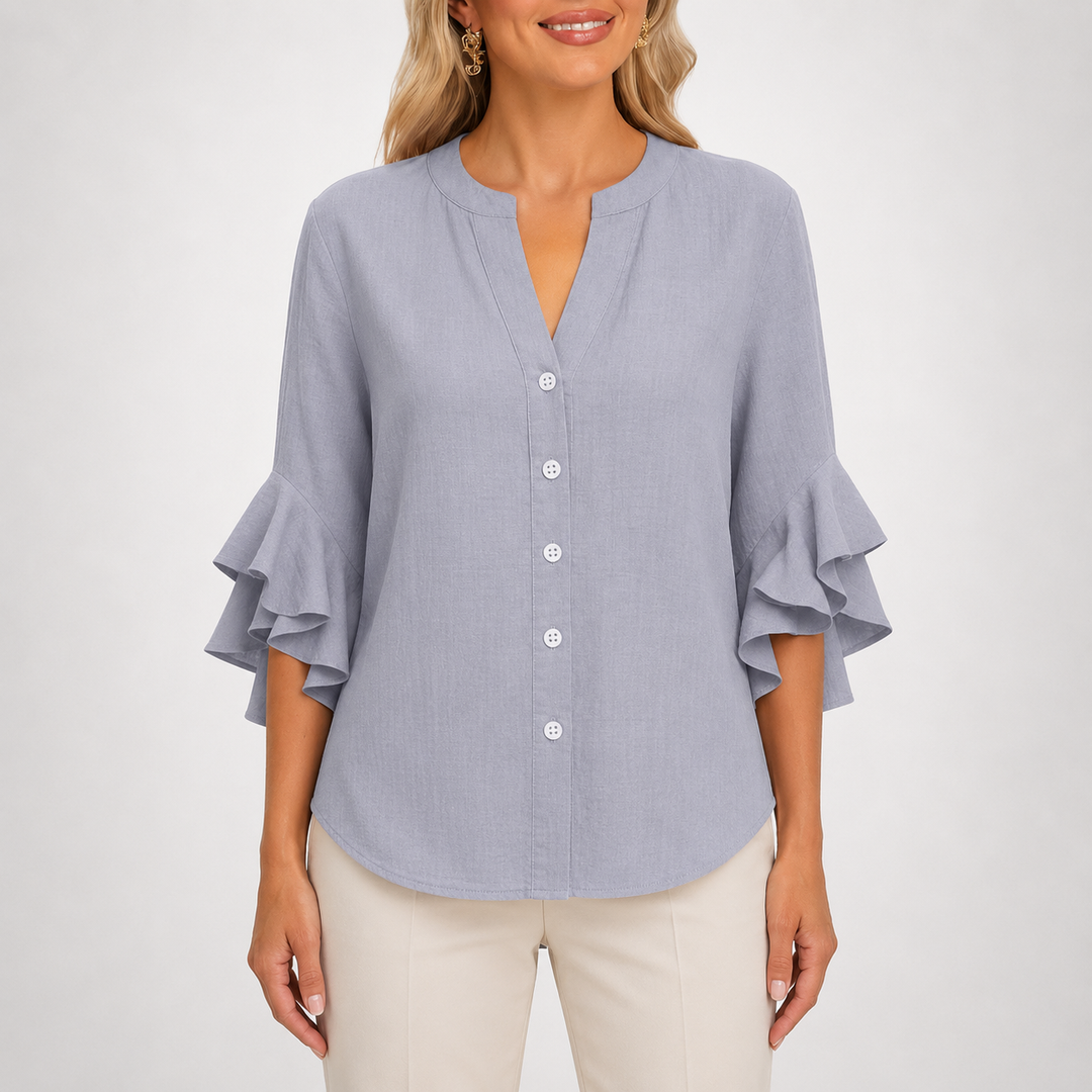 Sienna | Ruffle Blouse - Helen & Olivia Manhattan