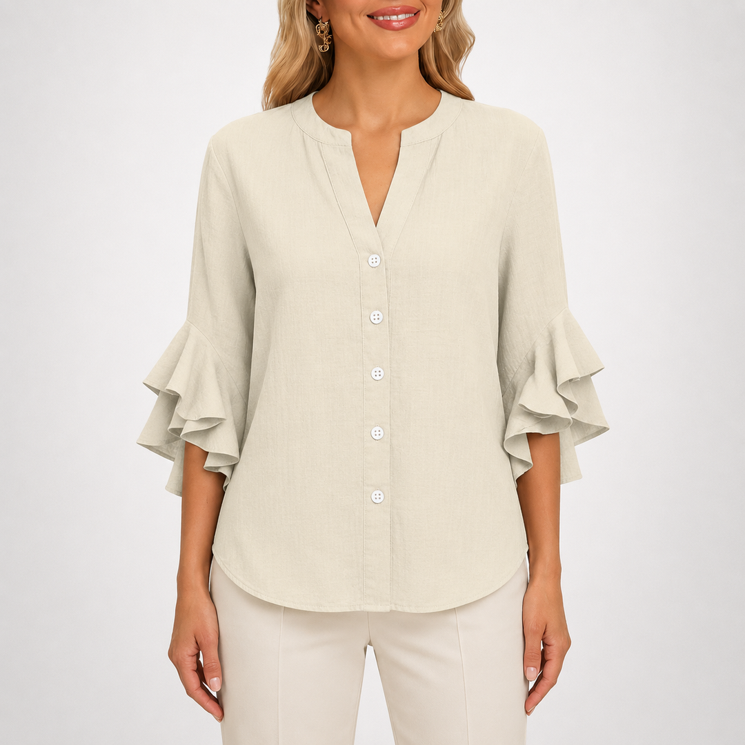 Sienna | Ruffle Blouse - Helen & Olivia Manhattan