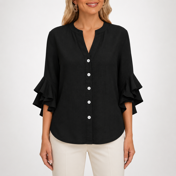 Sienna | Ruffle Blouse - Helen & Olivia Manhattan