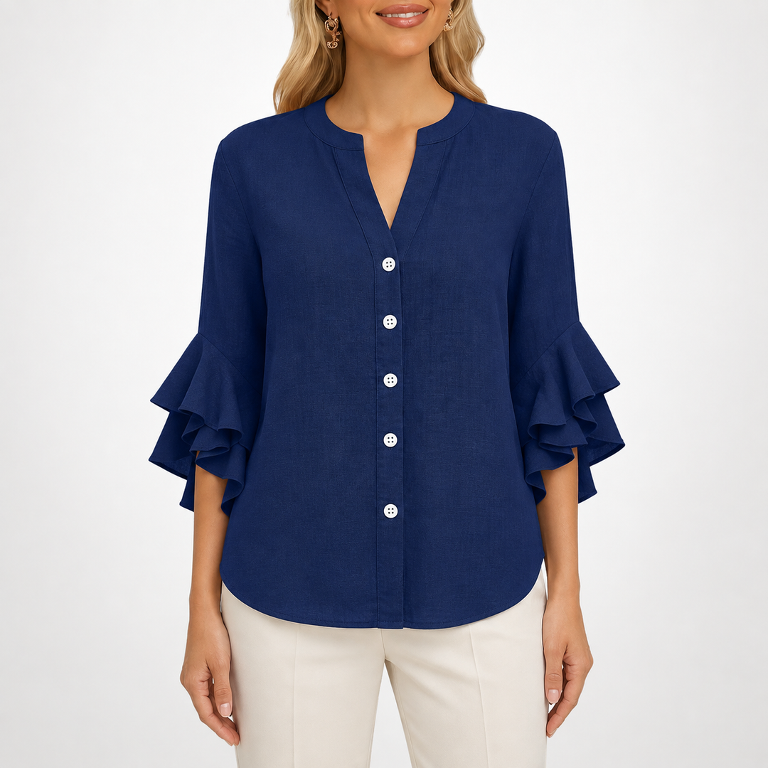 Sienna | Ruffle Blouse - Helen & Olivia Manhattan