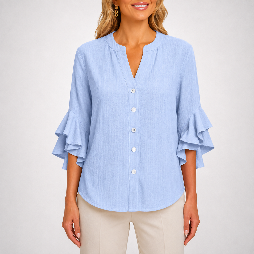 Sienna | Ruffle Blouse - Helen & Olivia Manhattan