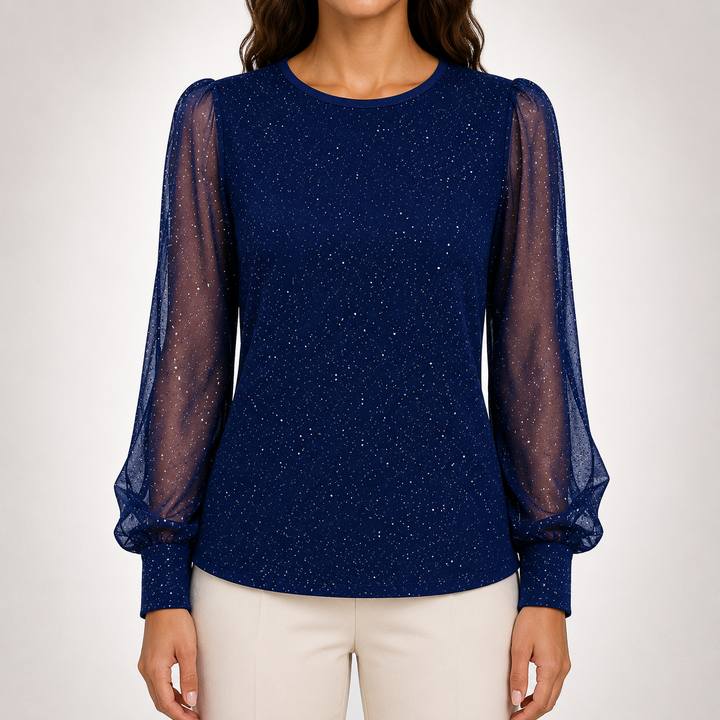 Elara | Shimmer Blouse - Helen & Olivia Manhattan