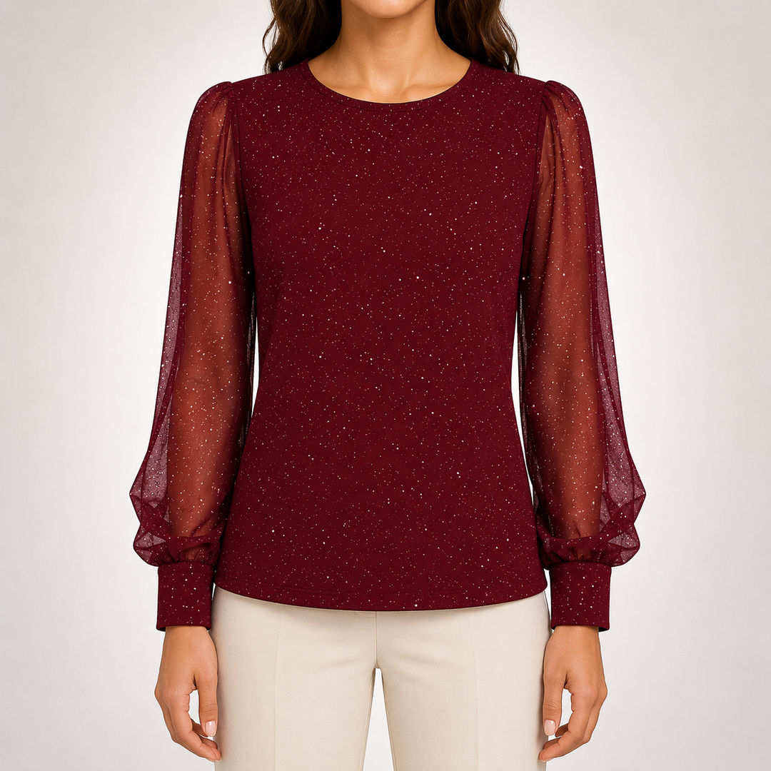 Elara | Shimmer Blouse - Helen & Olivia Manhattan