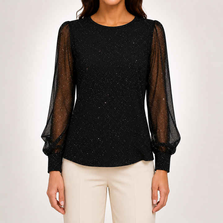 Elara | Shimmer Blouse - Helen & Olivia Manhattan