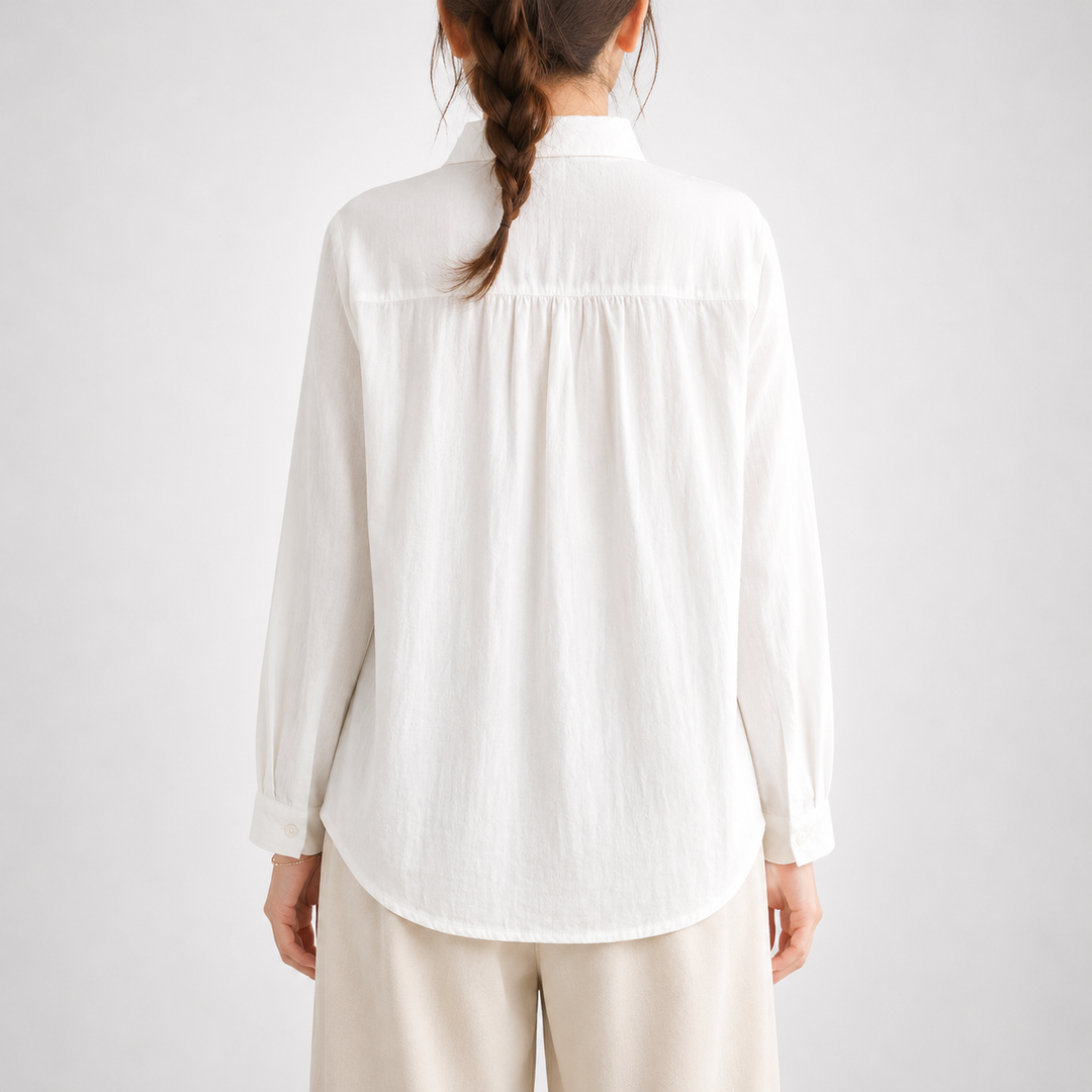 Elodie | Floral Cotton Linen Shirt - Helen & Olivia Manhattan