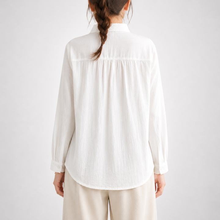 Elodie | Floral Cotton Linen Shirt - Helen & Olivia Manhattan