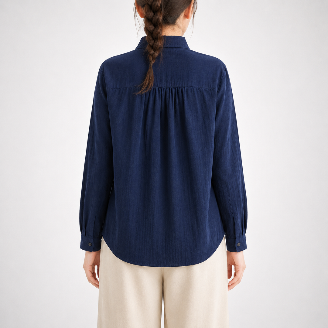 Elodie | Floral Cotton Linen Shirt - Helen & Olivia Manhattan