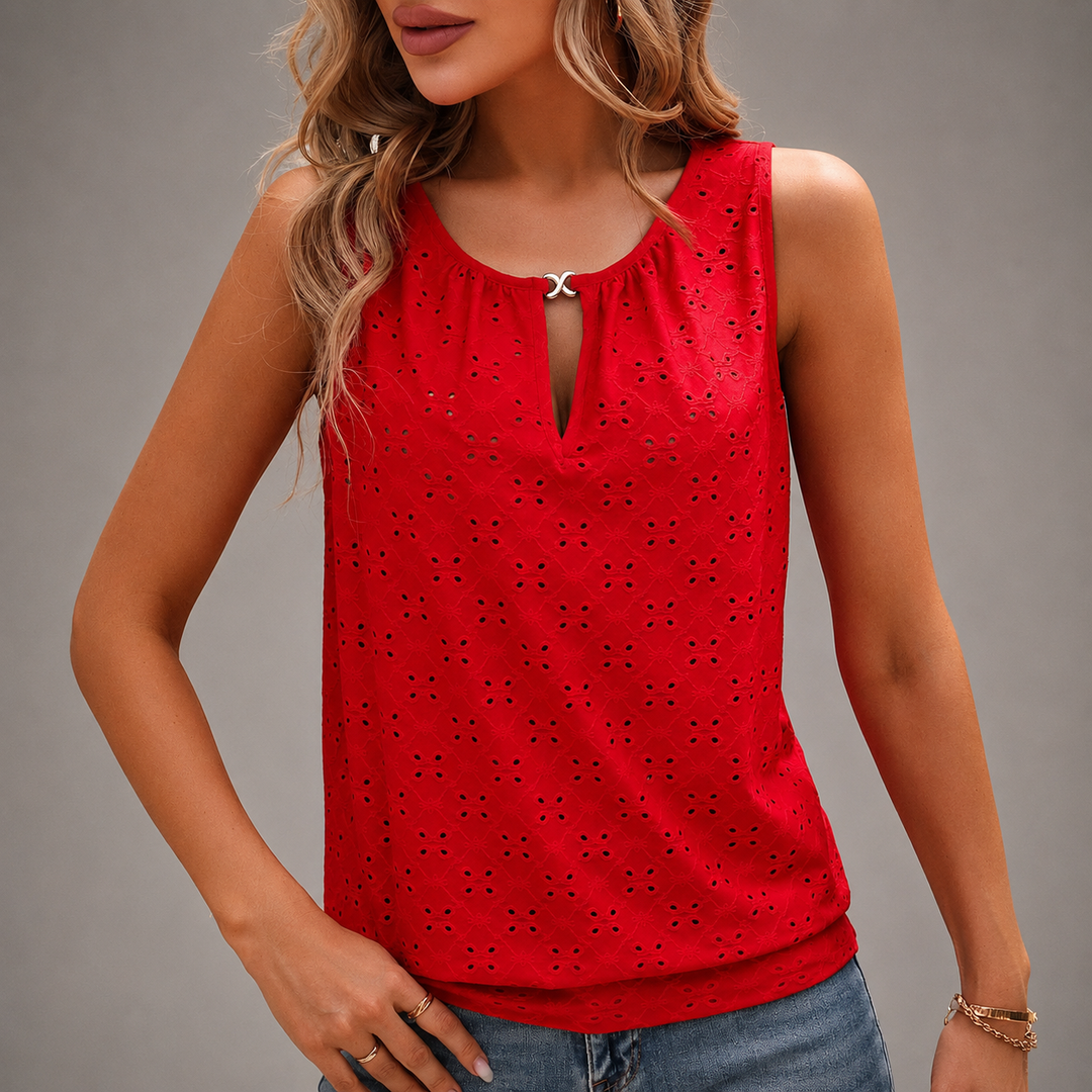 Noelle | Eyelet Blouse - Helen & Olivia Manhattan