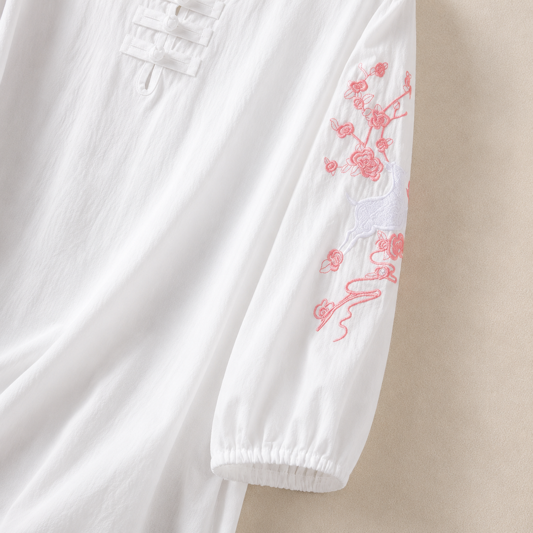 Estelle | Mandarin Blouse - Helen & Olivia Manhattan