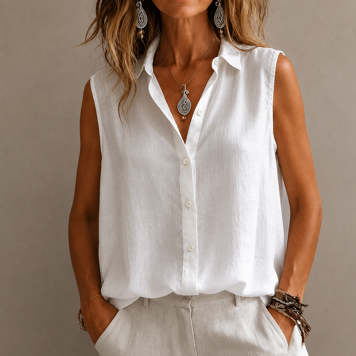 Eloise | Sleeveless Blouse - Helen & Olivia Manhattan