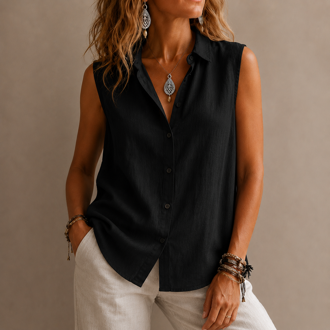 Eloise | Sleeveless Blouse - Helen & Olivia Manhattan