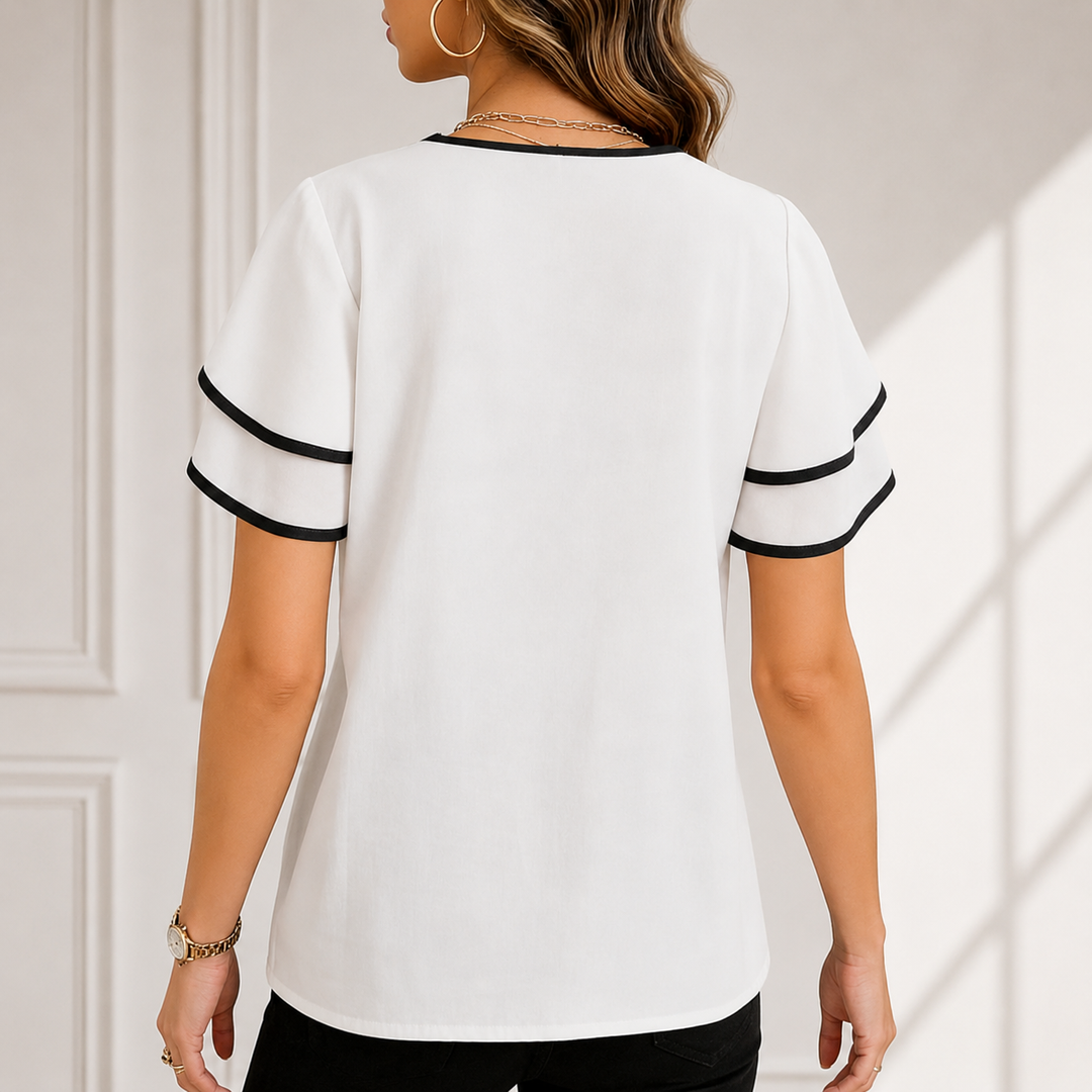 Adeline | Ruffle Blouse - Helen & Olivia Manhattan