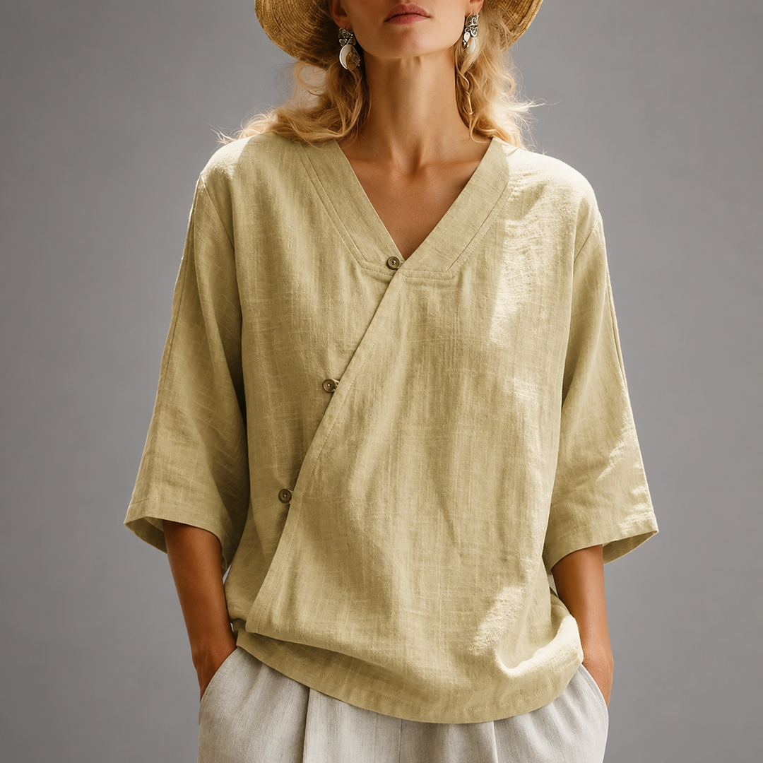 Marais | Cotton Linen Top - Helen & Olivia Manhattan