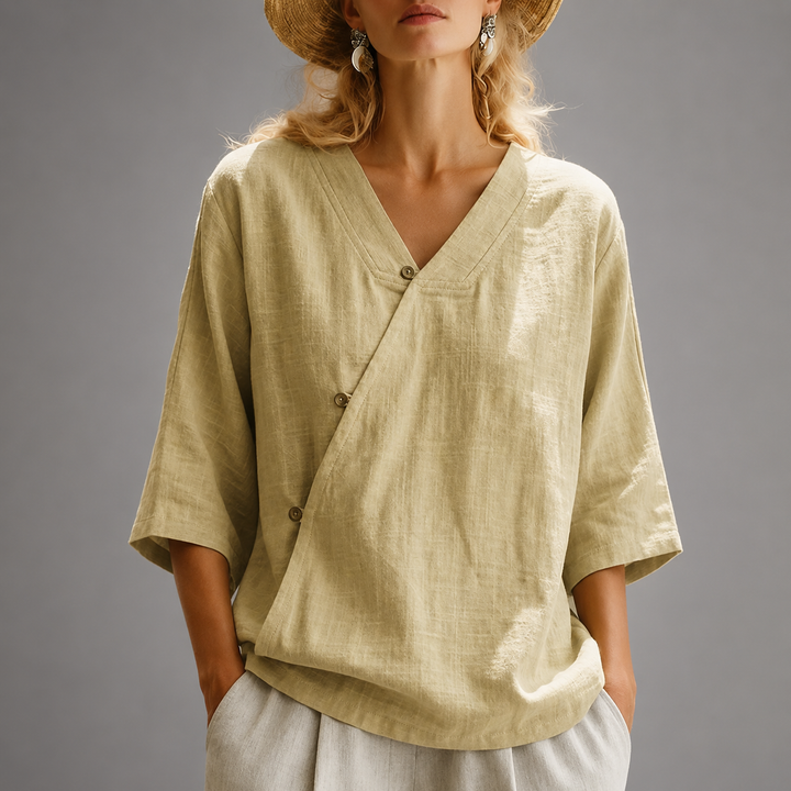 Marais | Cotton Linen Top - Helen & Olivia Manhattan