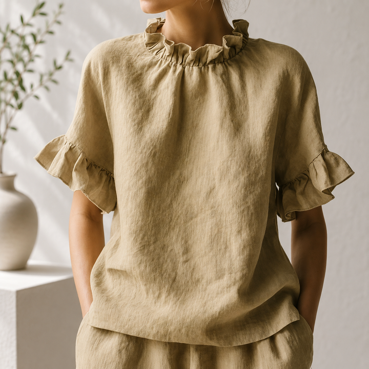 Maren | Ruffle Top - Helen & Olivia Manhattan