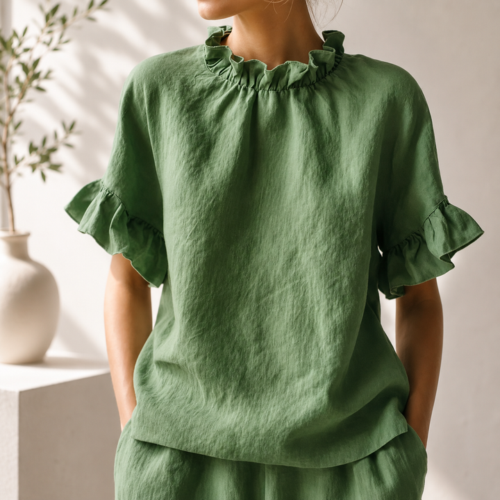 Maren | Ruffle Top - Helen & Olivia Manhattan