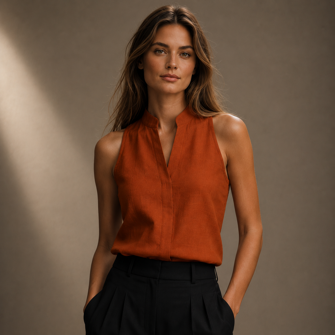 Isla | Mock Neck Top - Helen & Olivia Manhattan