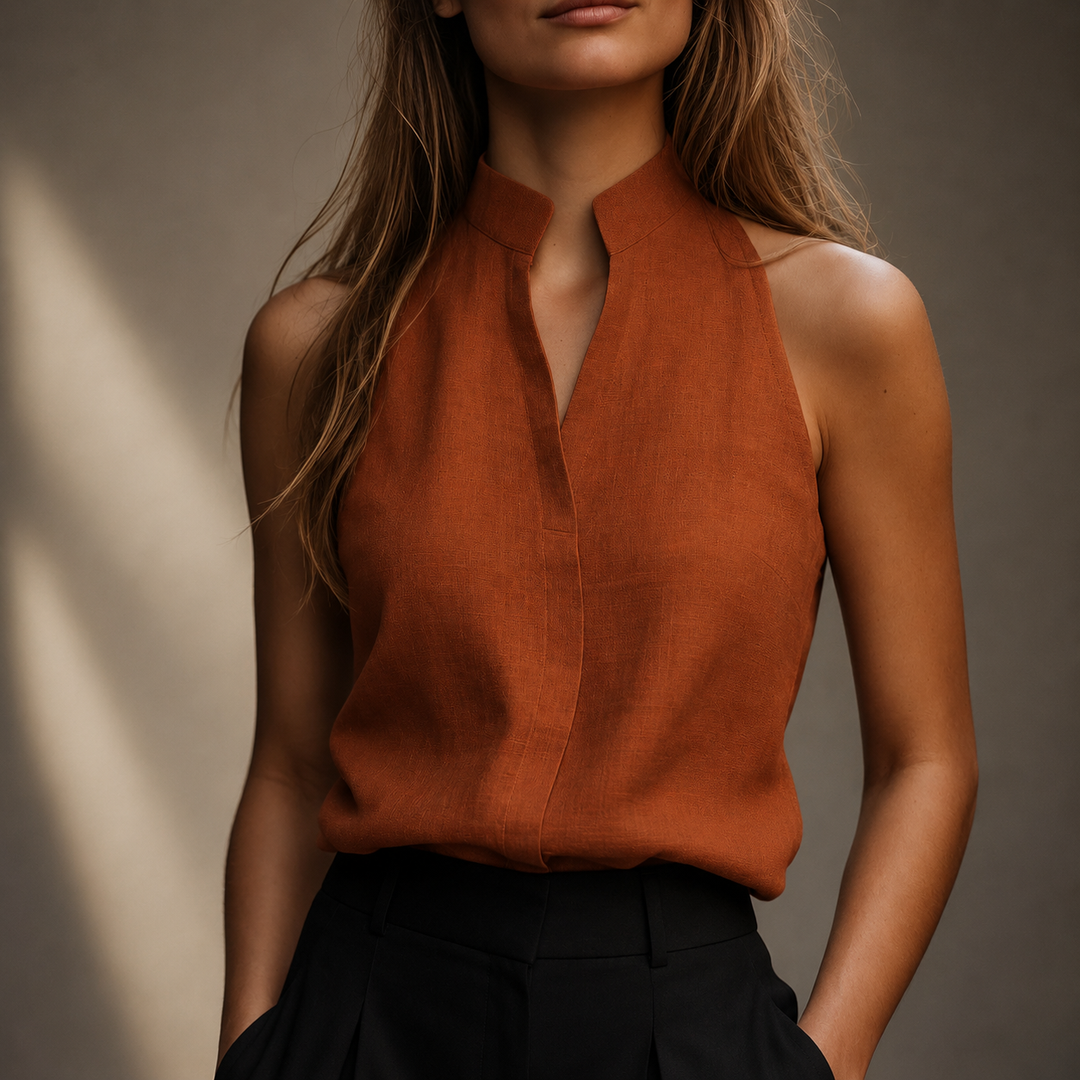Isla | Mock Neck Top - Helen & Olivia Manhattan