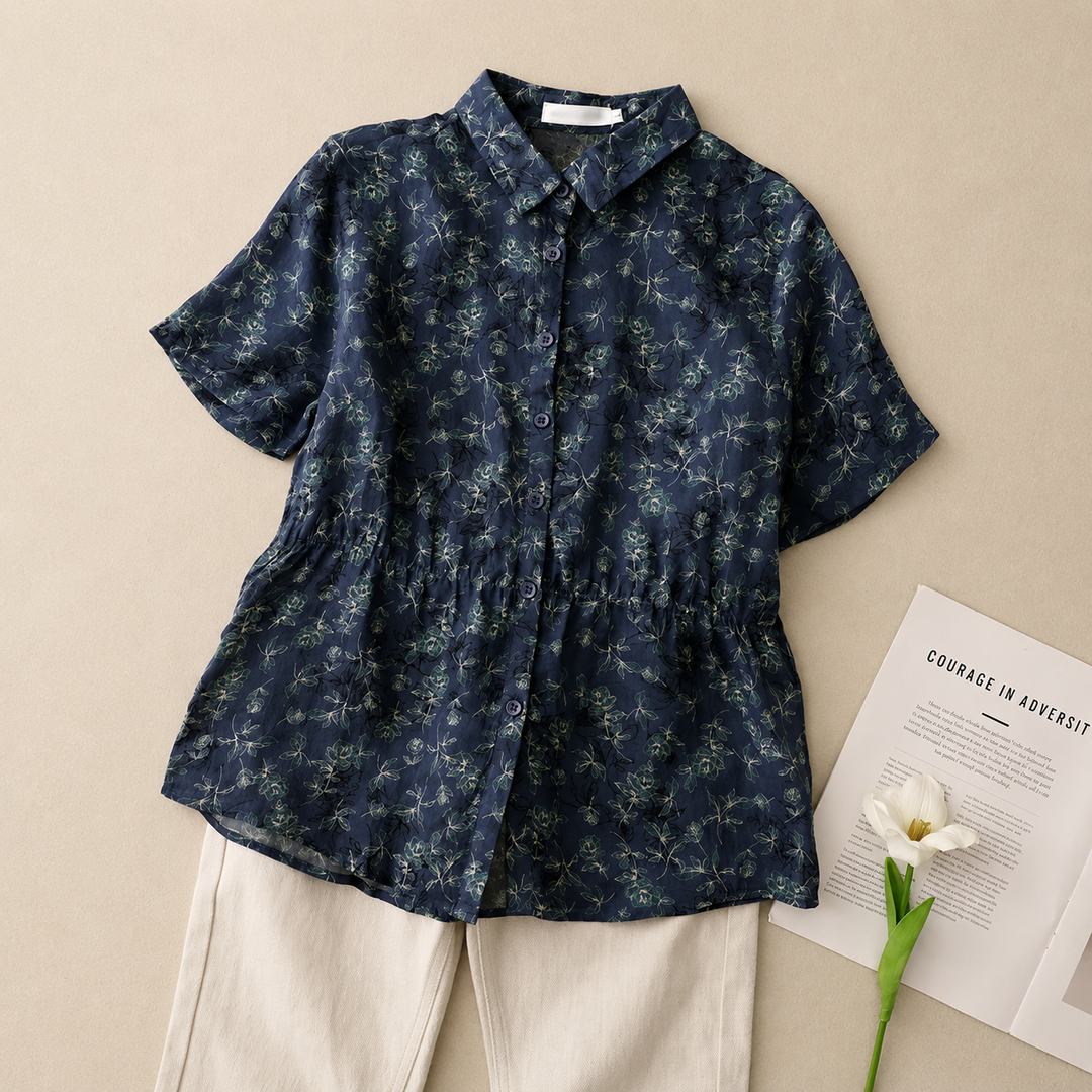 Avelisse | Cotton Linen Blouse - Helen & Olivia Manhattan