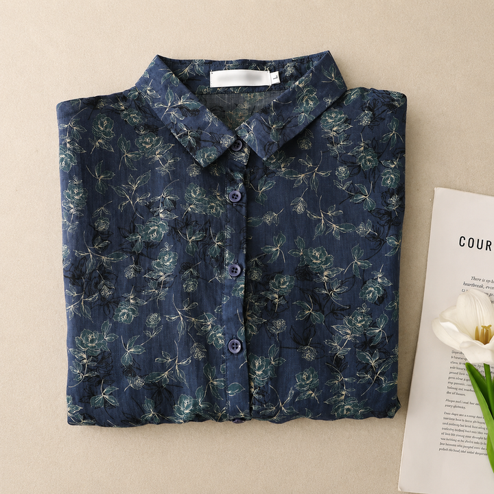Avelisse | Cotton Linen Blouse - Helen & Olivia Manhattan