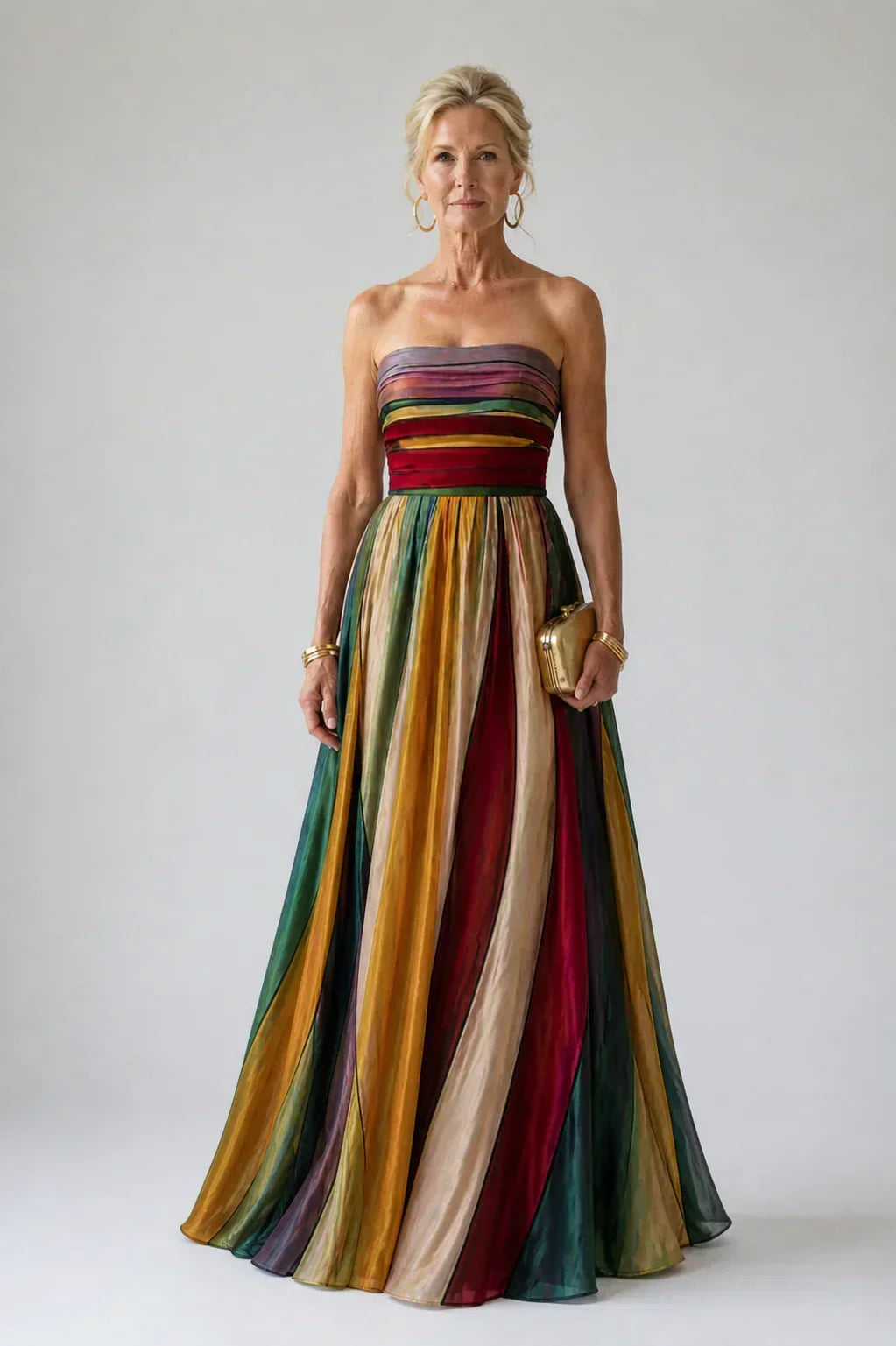 Alessia | Strapless Flared Dress, Easy & Elegant