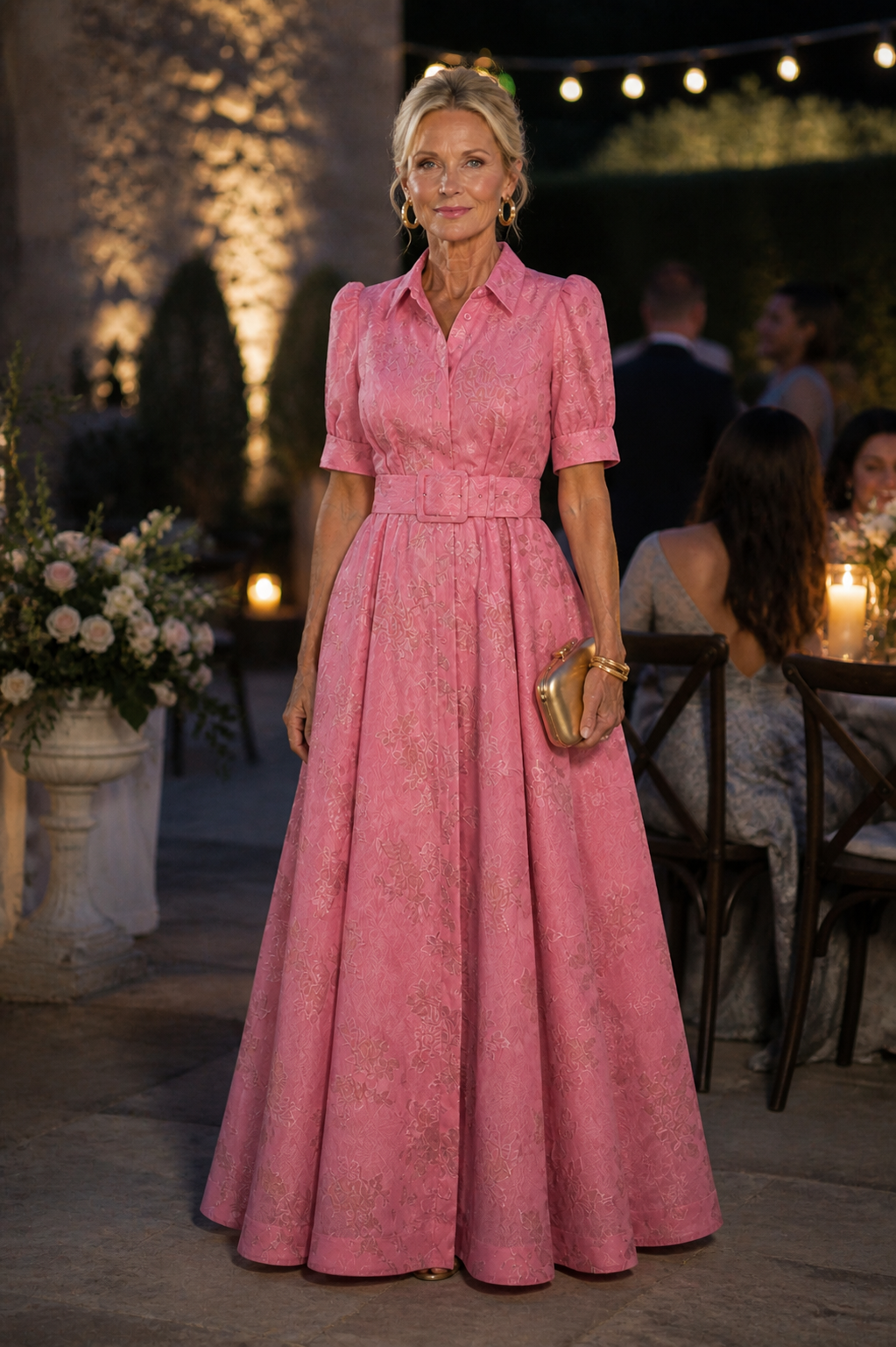 Xanthea | Belted Floral Maxi Dress