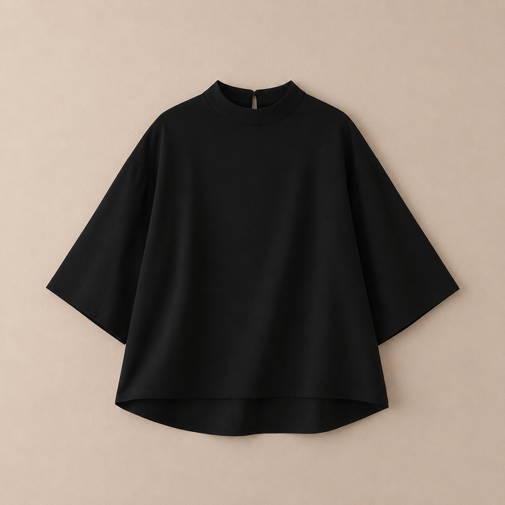 Am�lie | Mock Neck Blouse - Helen & Olivia Manhattan
