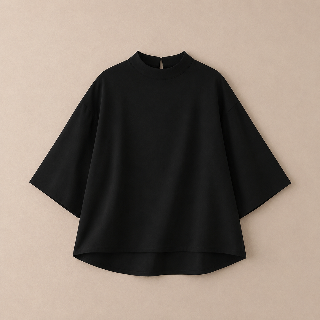 Am�lie | Mock Neck Blouse - Helen & Olivia Manhattan