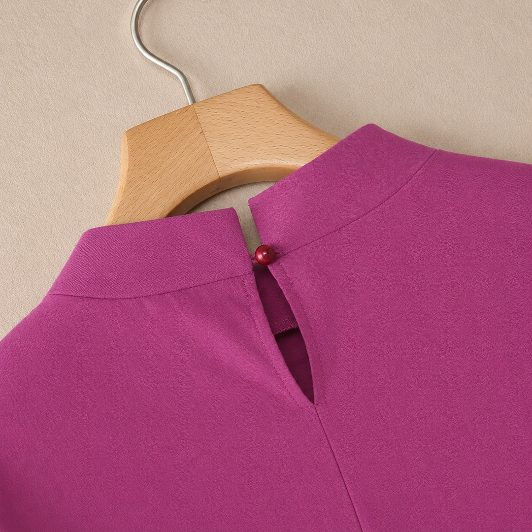 Am�lie | Mock Neck Blouse - Helen & Olivia Manhattan