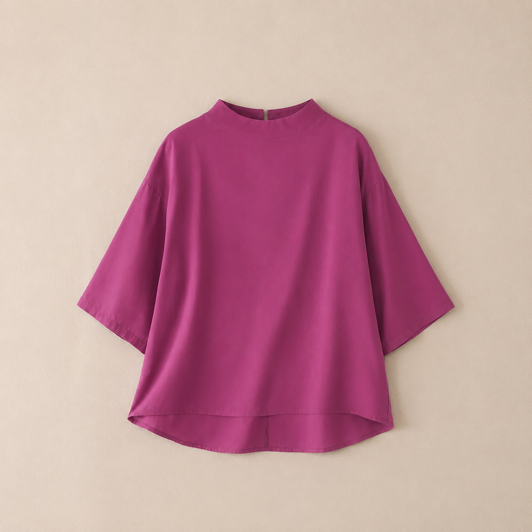 Am�lie | Mock Neck Blouse - Helen & Olivia Manhattan