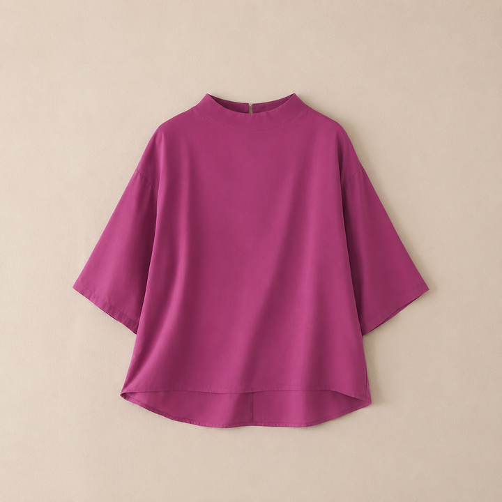 Am�lie | Mock Neck Blouse - Helen & Olivia Manhattan