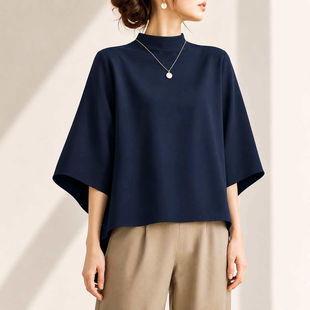 Am�lie | Mock Neck Blouse - Helen & Olivia Manhattan