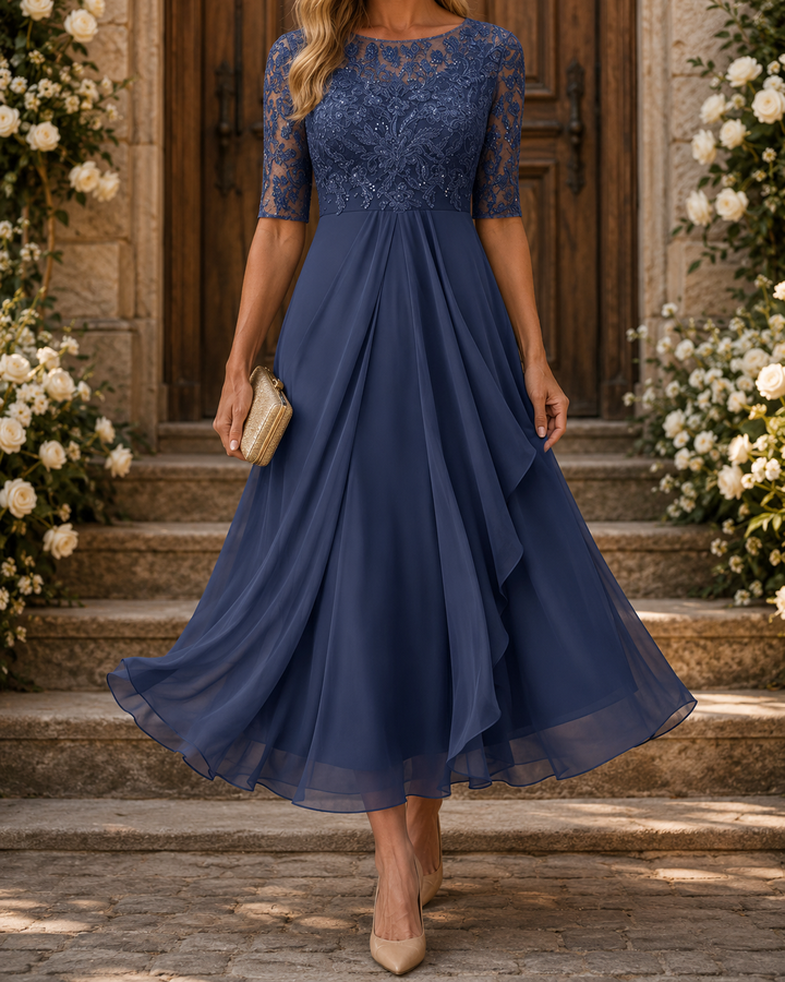 Winifred | Breezy Lace Midi Dress