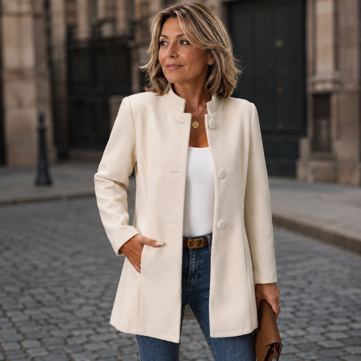 Vittoria | Cosy Fleece Cardigan - Beige