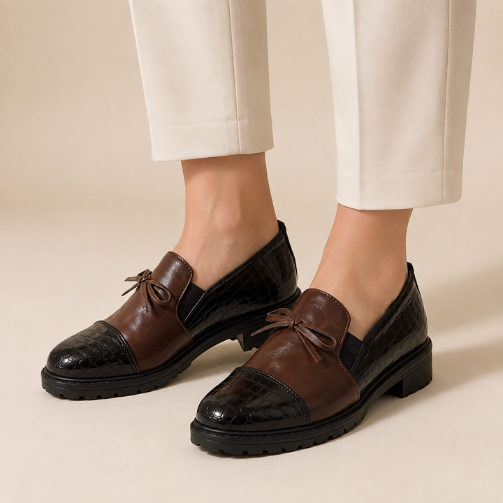 Camille | Comfort Loafers with Patent Toe