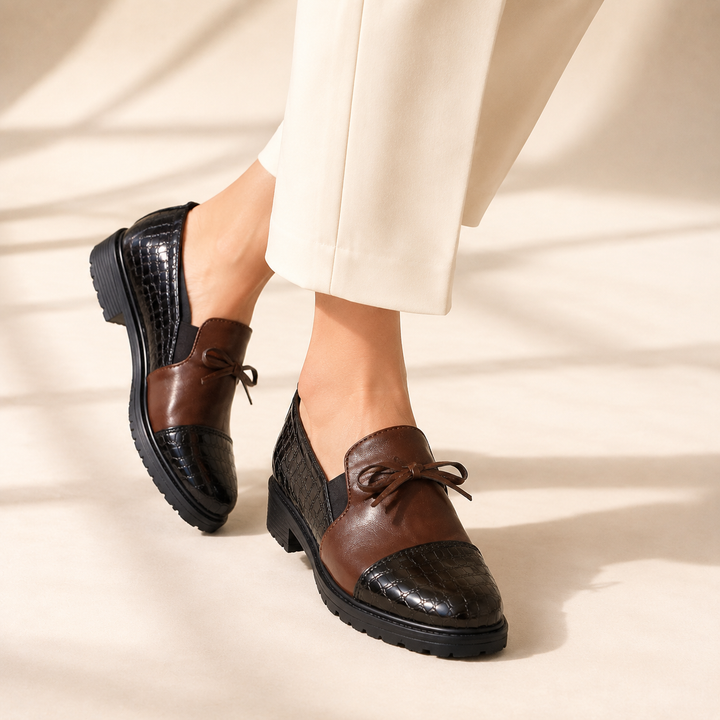 Camille | Comfort Loafers with Patent Toe