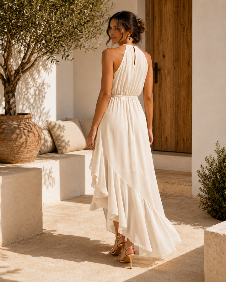 Gabriella | Dress Elegant with Hem Asimmetrico