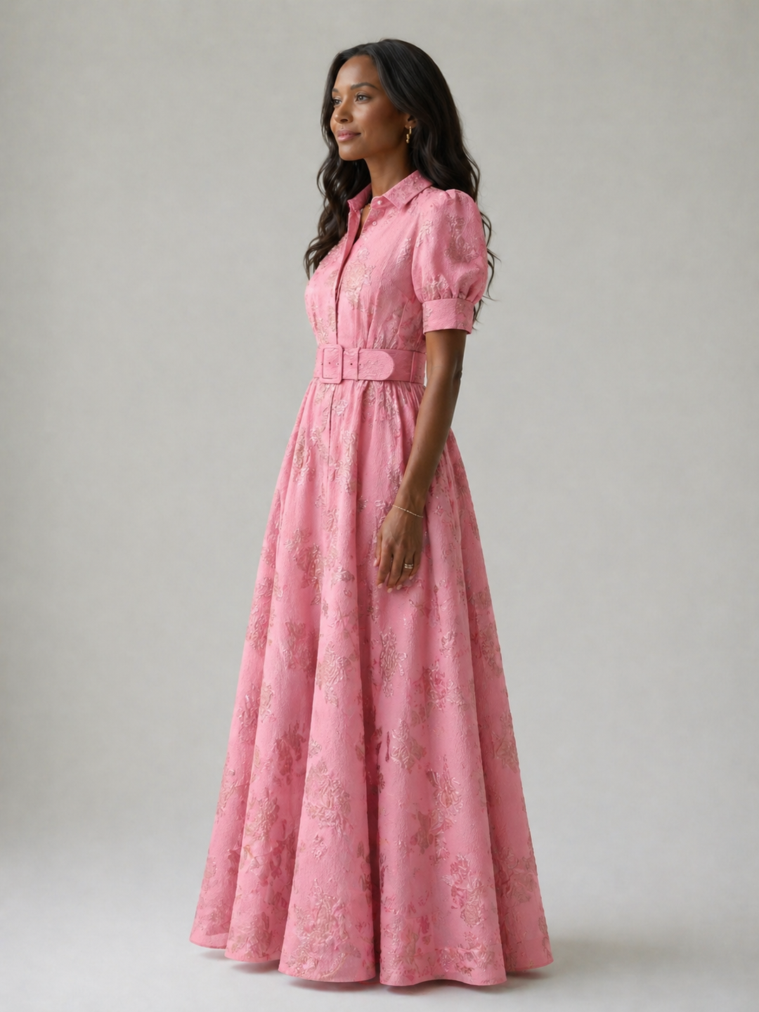 Xanthea | Belted Floral Maxi Dress